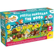 Carotina baby: Lesní panoramatické puzzle 24 ks - Lisciani
