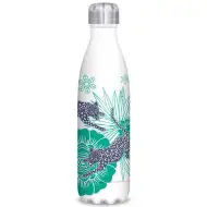 Catalina Estrada leopardí dvojstěnná kovová láhev bílá 500ml