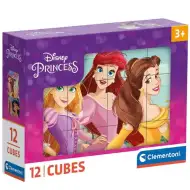 Clementoni: Disney Princezny pohádkové kostky 12 ks