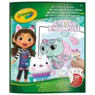Crayola: Omalovánky a samolepková knížka - Gabiin domeček pro panenky