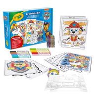 Crayola: Tlapková patrola 5 v 1, 60dílná kreativní sada omalovánek