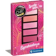 Crazy Chic: Lovely Make-Up pink power oční stíny 1ks - Clementoni