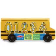 Dřevěný školní autobus na třídění tvarů s čísly - Melissa &amp; Doug