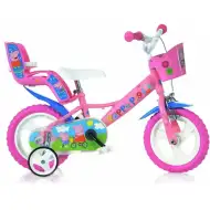 Dětské růžové kolo Peppa Pig ve velikosti 12 - kolo Dino Bikes