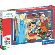 Disney Pinocchio 104 dílkové Supercolor puzzle - Clementoni