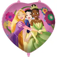 Disney+Princezny: Fóliový balónek ve tvaru srdce 46 cm