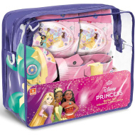 Disney Princezny růžové kolečkové brusle s chrániči, velikosti 22–29 - Mondo Toys