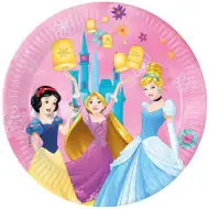 Disney+Princezny růžové papírové talíře 8ks sada 23cm