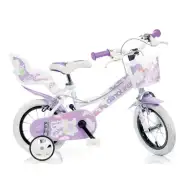 Dívčí dětské kolo bílé barvy ve velikosti 12 - jízdní kolo Dino Bikes