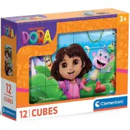 Dora průzkumnice, pohádková kostka 12 ks - Clementoni