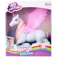 Dream Horse třpytivý jednorožec s růžovými křídly 18 cm