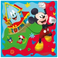 Dvouvrstvé papírové ubrousky s motivem Mickey Mouse, balení po 20 ks.
