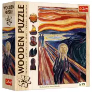 Edvard Munch: Výkřik 200dílné dřevěné puzzle - Trefl