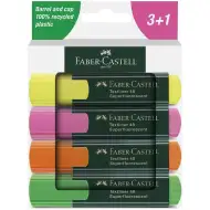 Faber-Castell: 1548 Superfluorescent 4ks sada zvýrazňovačů