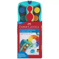 Faber-Castell: Akvarelové barvy 12 barev, sada tyrkysová.