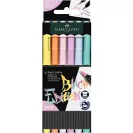 Faber-Castell: Black Edition pastelové barvy, sada 6 barevných fixů