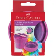 Faber-Castell: Click and Go růžový mramorový kelímek na štětce