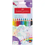 Faber-Castell: Jumbo GRIP sada barevných tužek s jednorožcem 8+2 ks