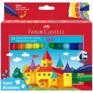 Faber-Castell Jumbo Sada fixů – 24dílná sada „Zámek“