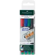 Faber-Castell: Multimark alkoholový fix M 1mm sada 4 kusů