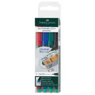 Faber-Castell: Multimark alkoholový fix S 0,4mm sada 4 kusů