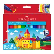 Faber-Castell: Sada 12 omyvatelných fixů Jumbo