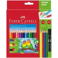Faber-Castell: Sada 24 barevných pastelkov s papouškem