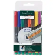 Faber-Castell: Sada alkoholových popisovačů Multimark F 0,6 mm – 8 ks