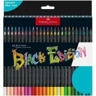 Faber-Castell: Sada barevných tužek Black Edition, 50 ks