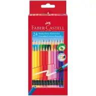 Faber-Castell: Sada barevných tužek s gumou, 24 kusů