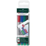 Faber-Castell: Sada fóliových popisovačů Multimark M – 4 ks