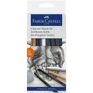 Faber-Castell: Sada na kreslení uhlím, 7 kusů
