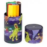 Faber-Castell: Sada spojovacích fixů – 20 ks v dinosauřím válcovém boxu