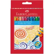 Faber-Castell: Sada voskovek Twist, 12 ks