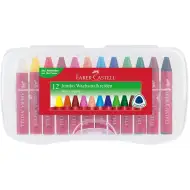 Faber-Castell: Trojhranné Jumbo voskovky, sada 12 ks