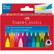 Faber-Castell: Trojúhelníkové Jumbo voskovky, sada 24 kusů