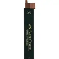 Faber-Castell: Železné náhradní tuhy, 12 ks, 0,5 mm, 2H