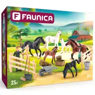 Faunica: 25dílná herní sada s lipicánskými koňmi - Woodyland