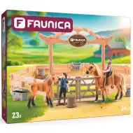 Faunica: Jezdecký areál s koňmi a jezdci 23dílná herní sada - Woodyland