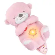 Fisher-Price: Růžová spící vydra s funkcemi - Mattel