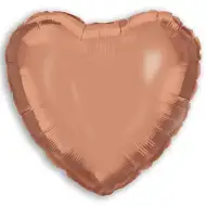 Fóliový balónek ve tvaru srdce – rose gold 46 cm