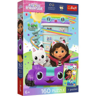 Gabi domeček pro panenky, 160dílné puzzle UFT s plakátem - Trefl