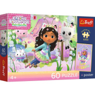 Gabi domeček pro panenky 60dílné dětské puzzle Premium Plus s plakátem - Trefl