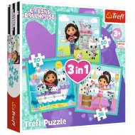 Gabiho panenkový dům: Aktivity 3 v 1 puzzle - Trefl