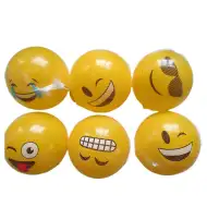 Gumový míč s motivem emoji, 23 cm, v různých variantách.