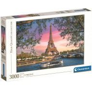 HQC Eiffelova věž, Paříž, 3000dílné puzzle - Clementoni