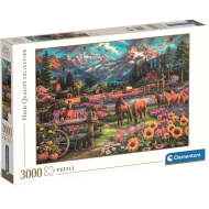 HQC Jezdec volně v trysku 3000dílné puzzle - Clementoni