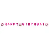 Hello Kitty narozeninový banner s nápisem „Happy Birthday“