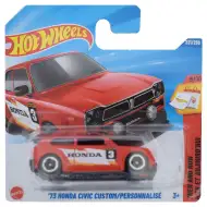Hot Wheels: 73 Honda Civic Custom červené autíčko 1/64 – Mattel