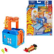 Hot Wheels: City Dine &amp; Go – drive-in restaurace, základní sada autodráhy – Mattel